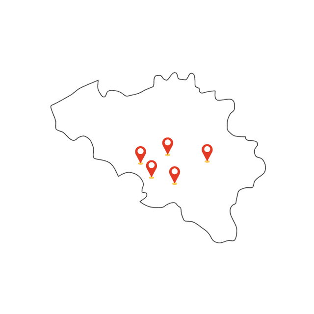 Carte Belgique